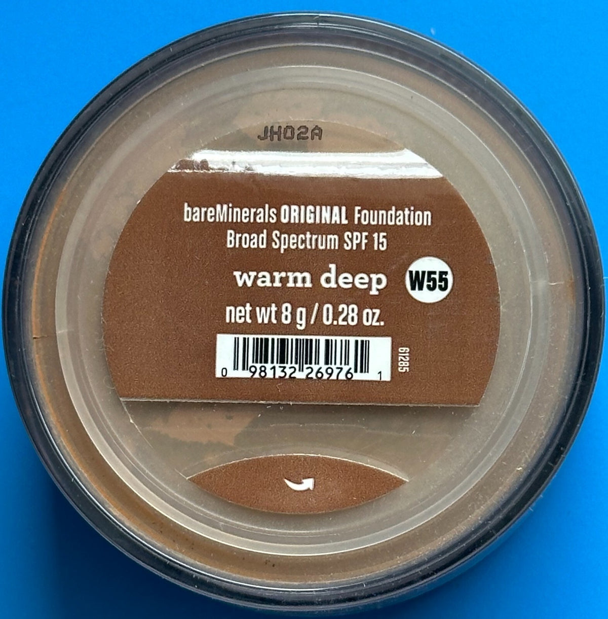 BareMinerals Original SPF 15 Loose Powder Foundation Warm Deep W55 0.28 oz