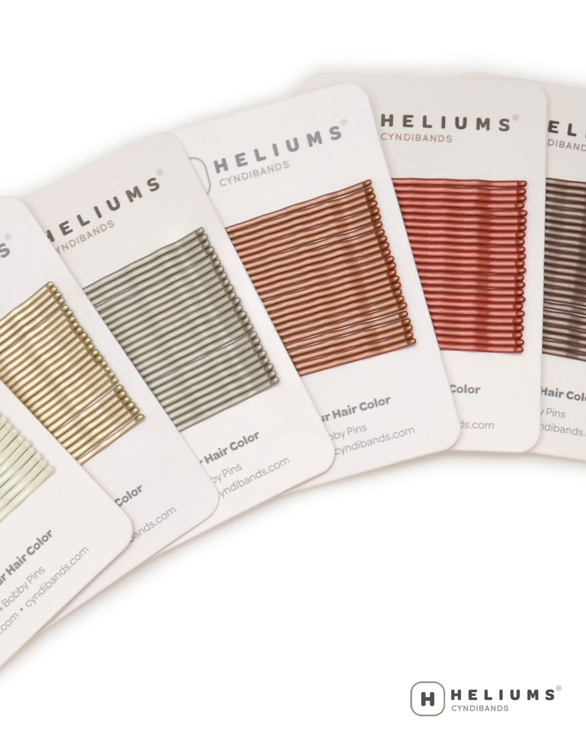 Heliums Large Bobby Pins - Platinum White 2.5 24 Count (Pack of 1),