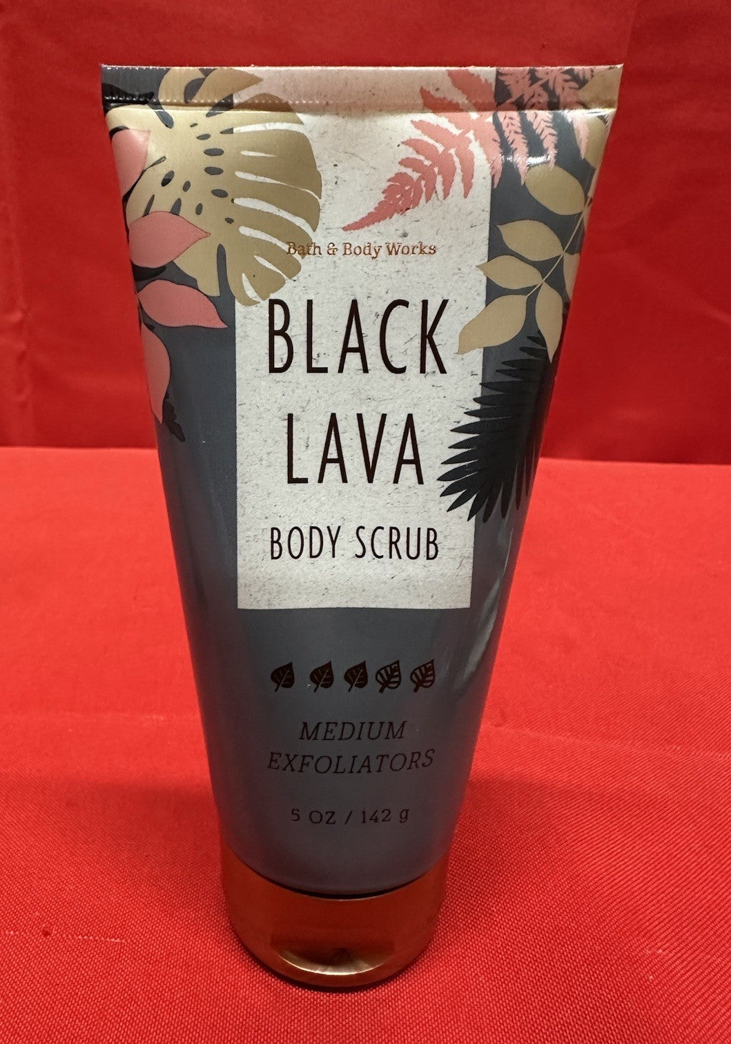 Bath & Body Works Black Lava Scrub 5 oz Medium Exfoliators New