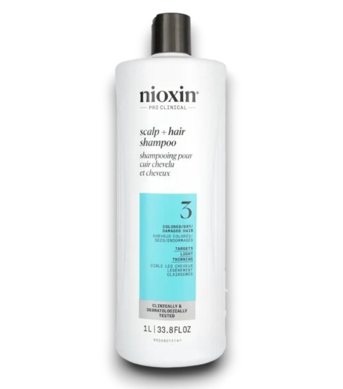 Nioxin #3 Scalp Cleanser for Colored Dry Damaged Hair 33.8oz