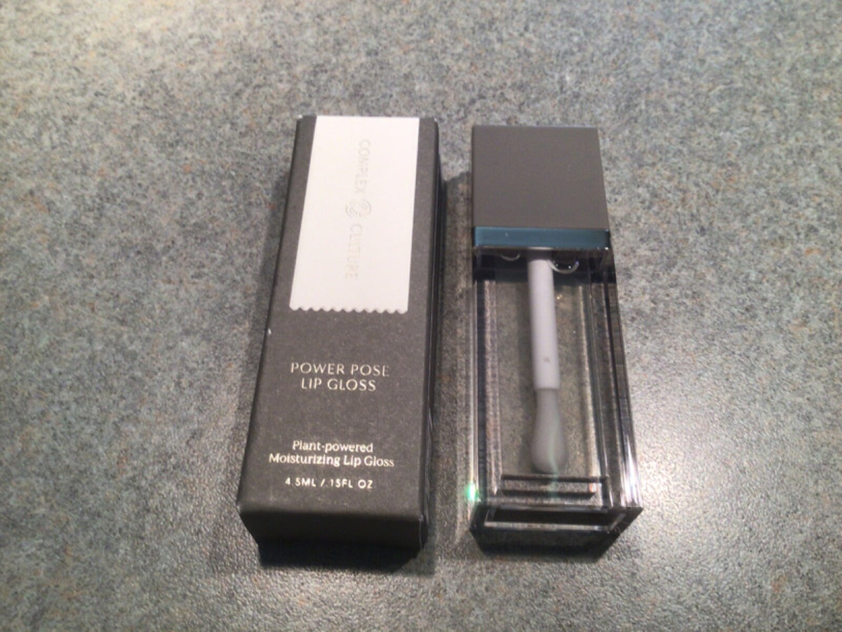 Clear Lip Gloss - Complex Culture Power Pose, 0.15 oz, Hydrating & Shiny