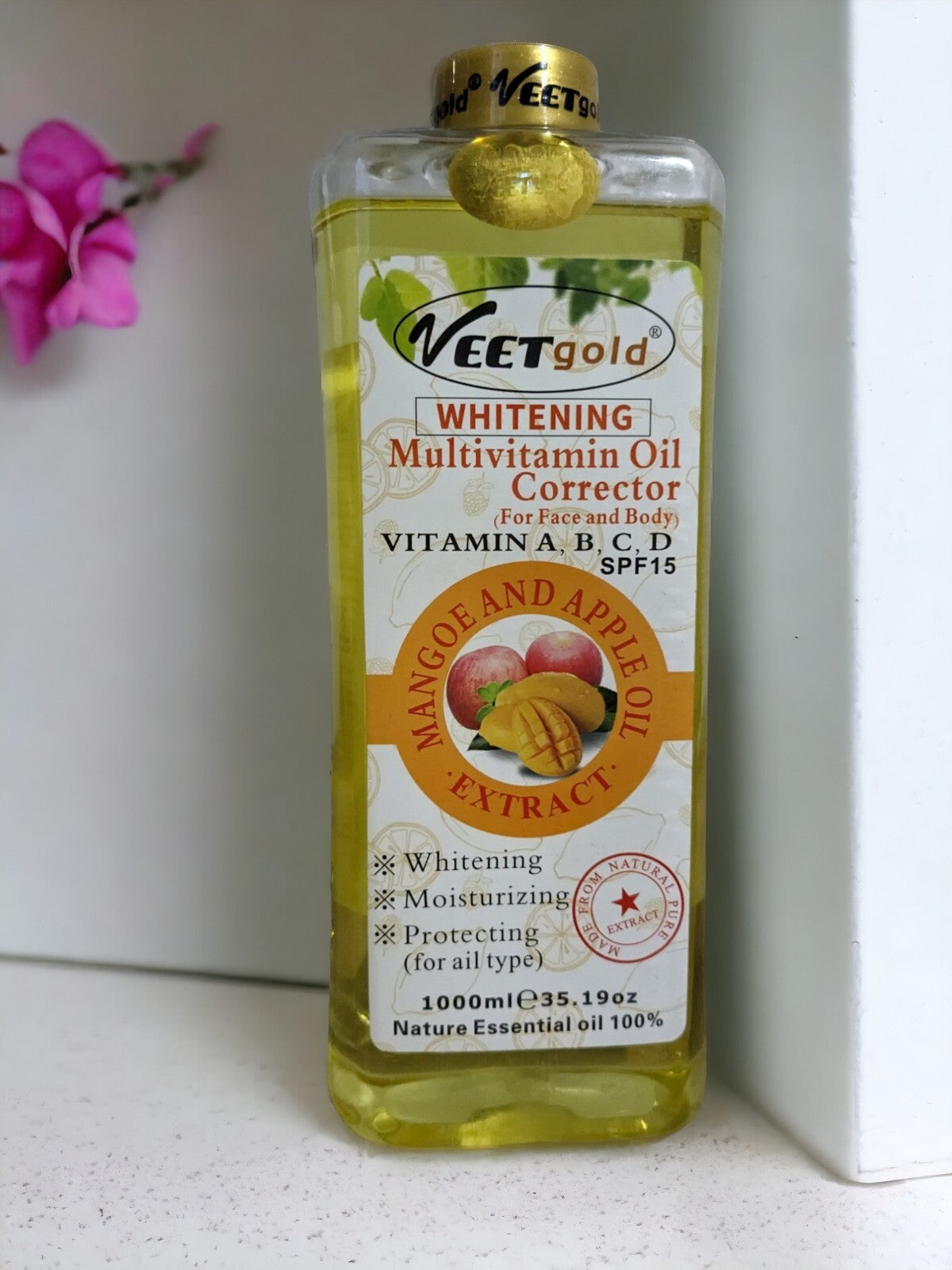Veet Gold Whitening Multivitamin Body Oil SPF 15 - 1000ml