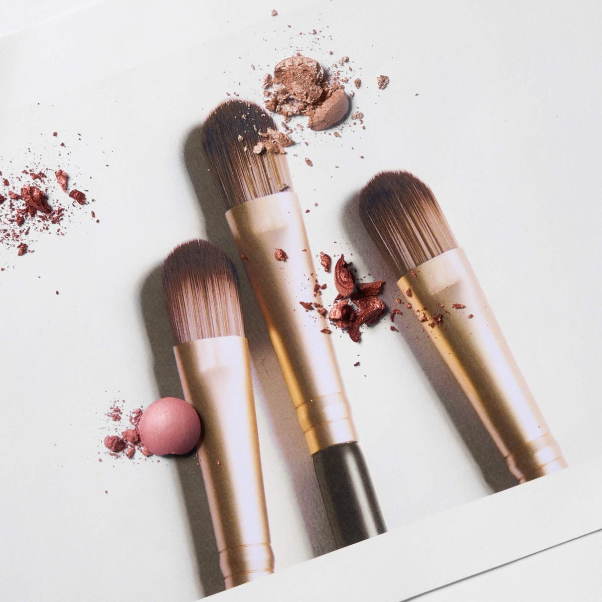 14-Piece Dual-Ended Makeup Brush Set for Eyeshadow & Face - Cruelty-Free