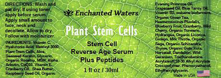 Anti-Aging Face Serum with Plant Stem Cells Hyaluronic Acid Matrixyl 3000