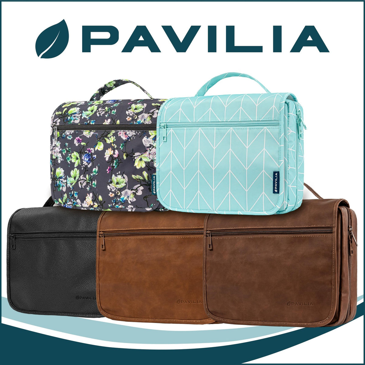 Large Travel Toiletry Bag for Men & Women - Hanging Cosmetic Organizer, Teal