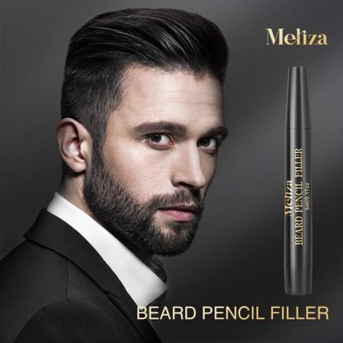 Beard Pencil Filler, Meliza Pen, Waterproof & Sweat Proof Color Brown