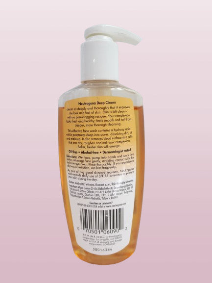 Deep Clean Facial Cleanser for Normal to Oily Skin - 6.7 oz Pack of 3