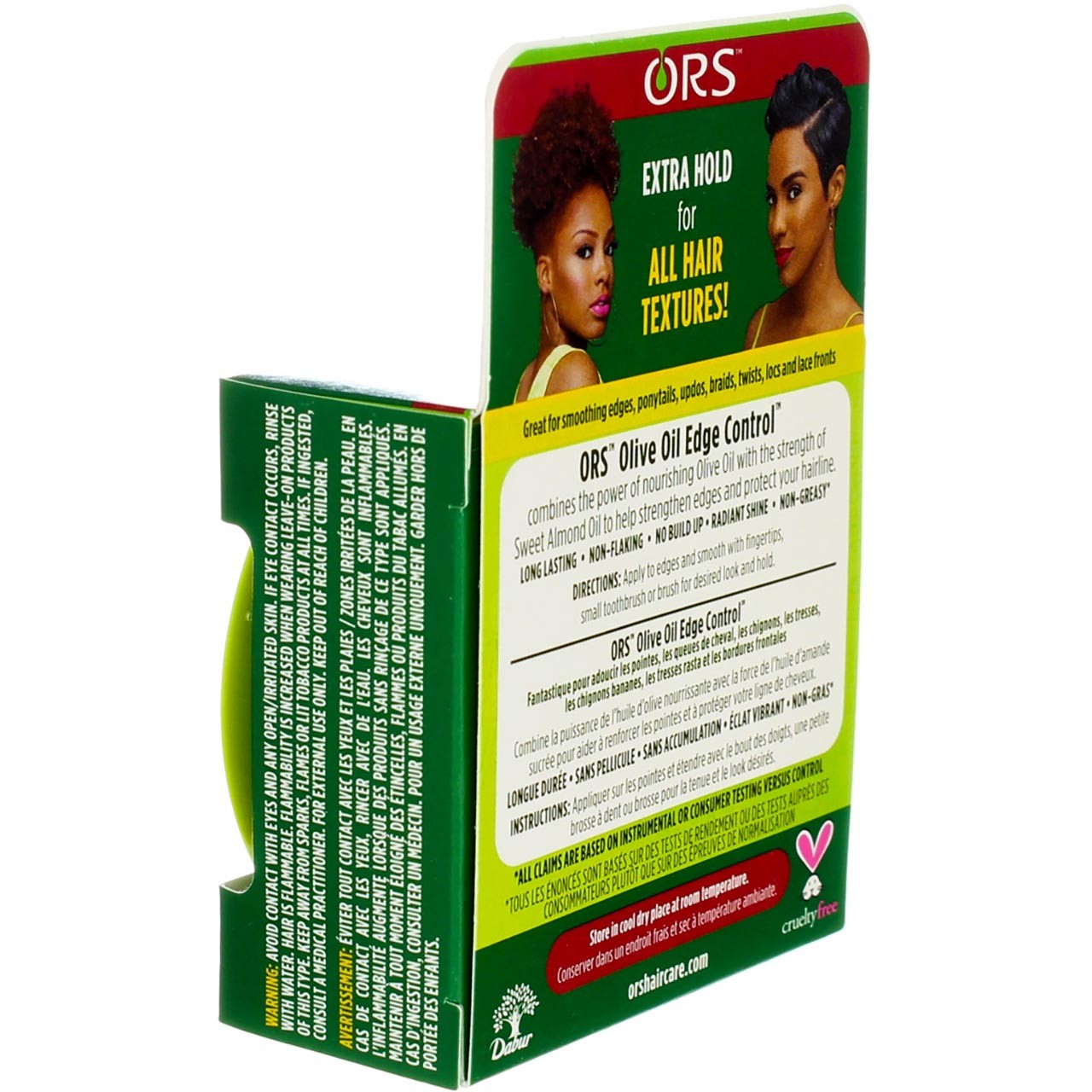 Olive Oil Edge Control Gel - Extra Hold, Moisturizing, Alcohol-Free, 2.25 oz, 6 Pack