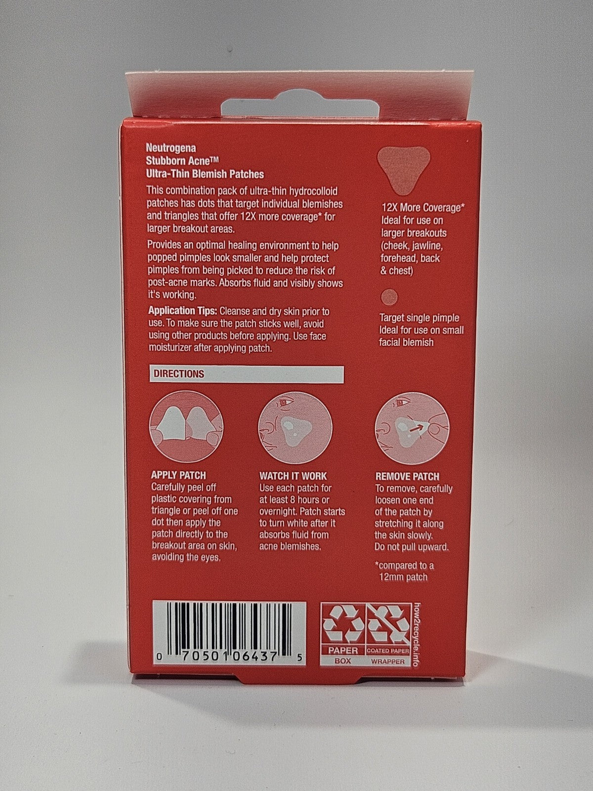 Neutrogena Acne Patches - Ultra-Thin Hydrocolloid Blemish Spot Treatments