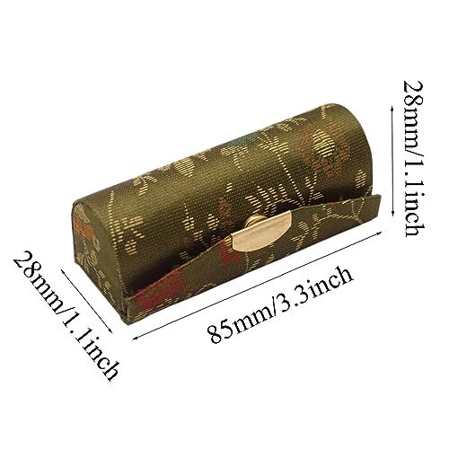 12 Pack Floral Lipstick Cases with Mirrors Travel Makeup Organizer
