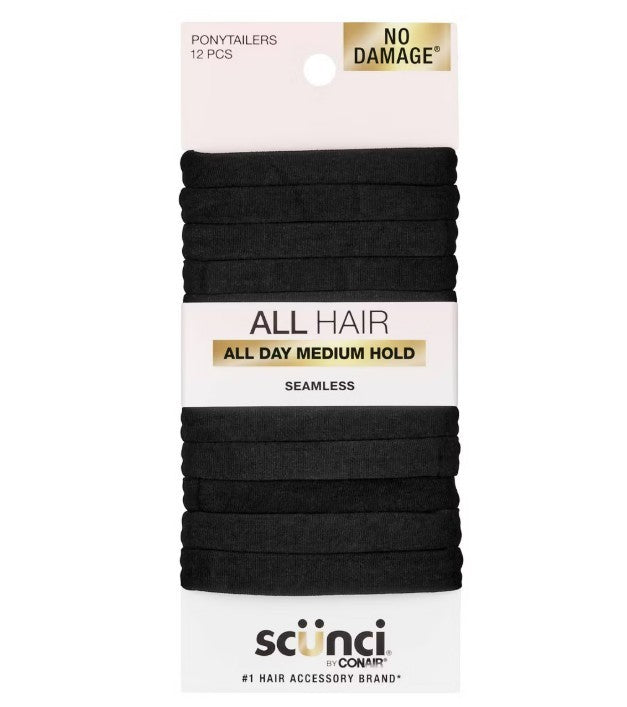 6 Pack Scunci U Got This Super Comfy Ponytailers, Assorted, 12 Ct
