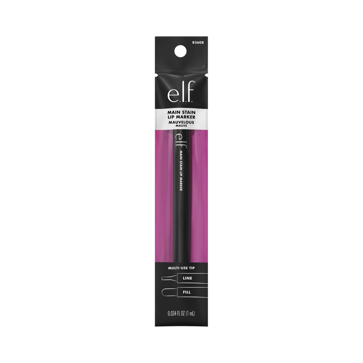 e.l.f. Lip Stain Marker - Long-Lasting Buildable Lip Color Mauvelous