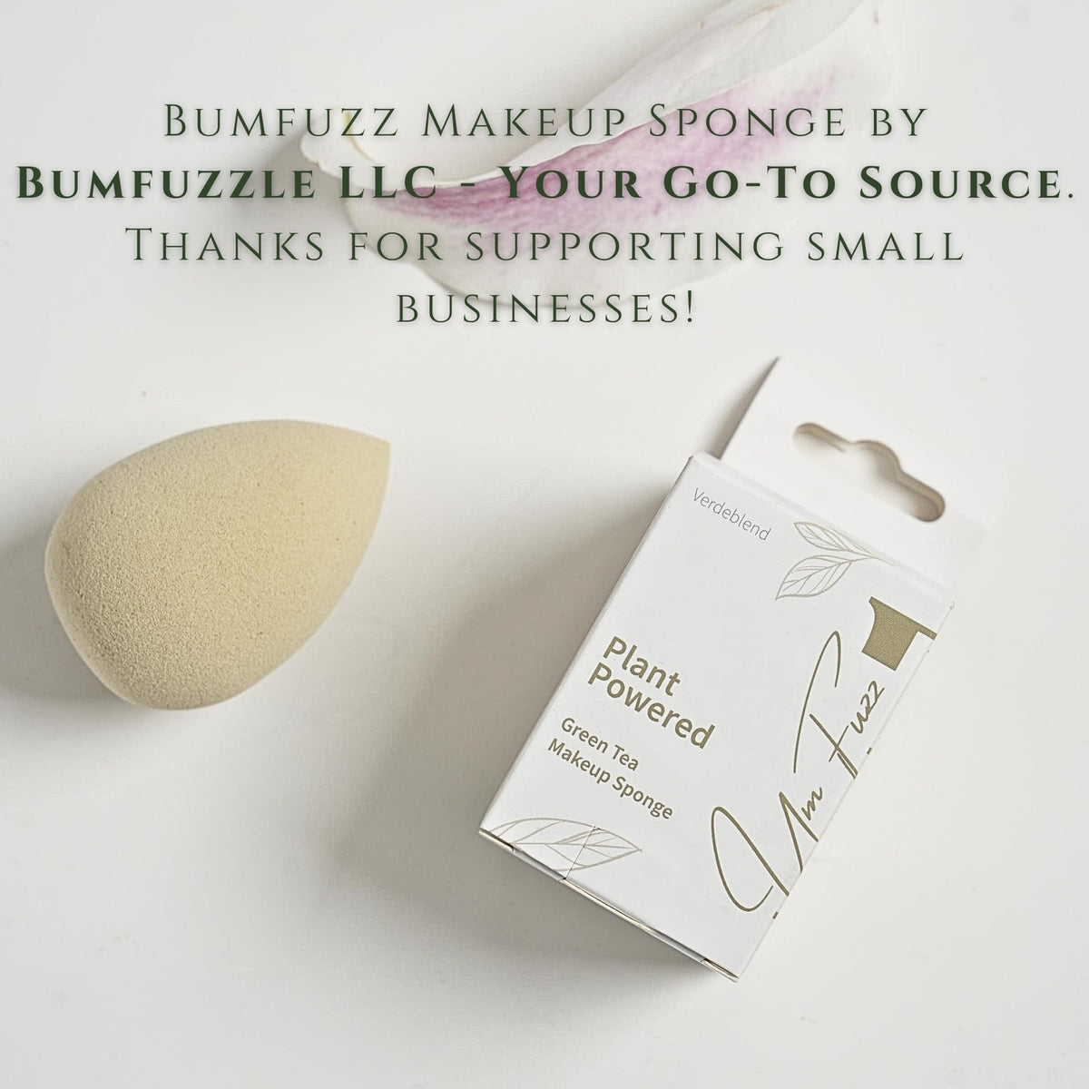 Eco-Friendly Green Tea Makeup Sponge - Soft Biodegradable Beauty Tool