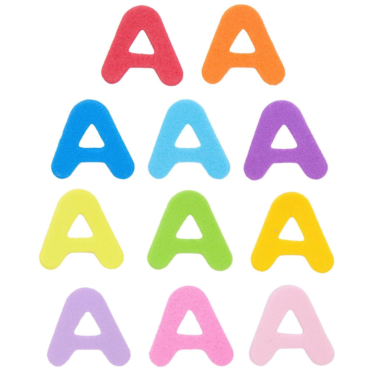 Foam Letter Stickers - 1560 Pieces, 12 Colors, Perfect for Crafts & Education