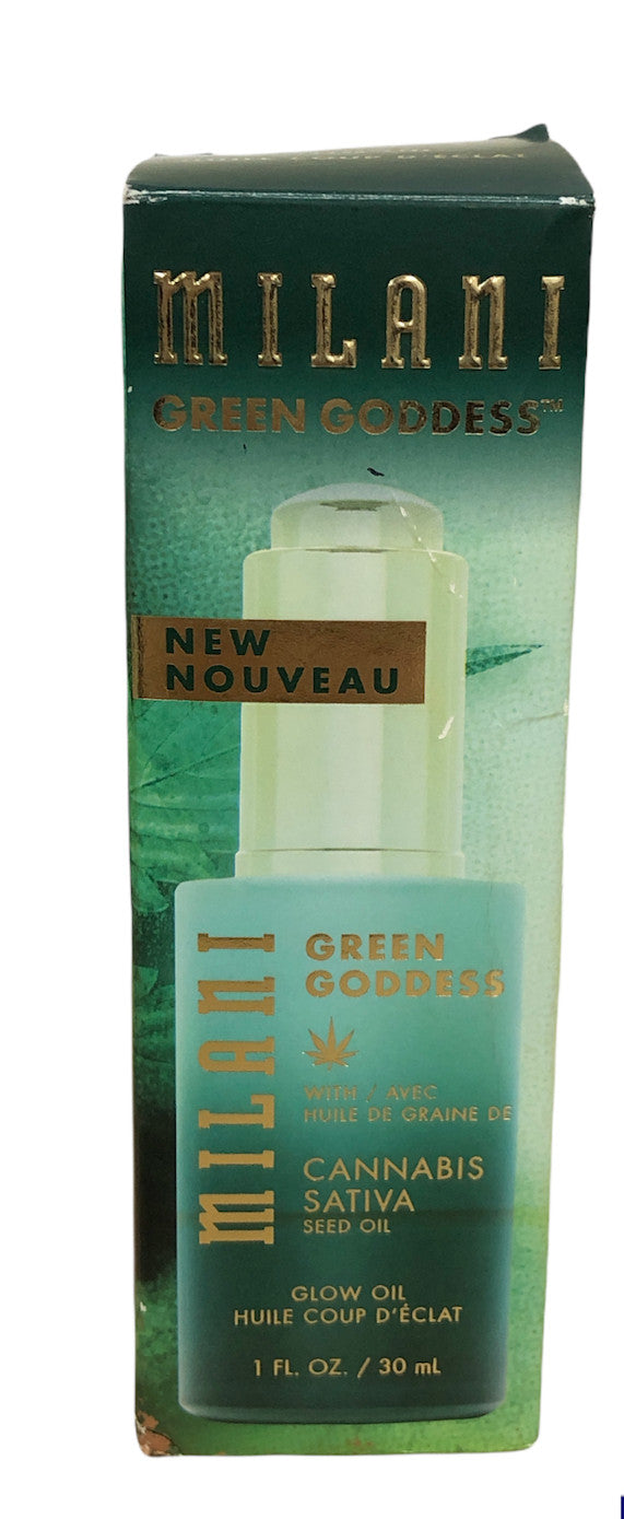 Green Goddess Glow Oil with Sativa Seed Oil - Natural Body & Skin Moisturizer