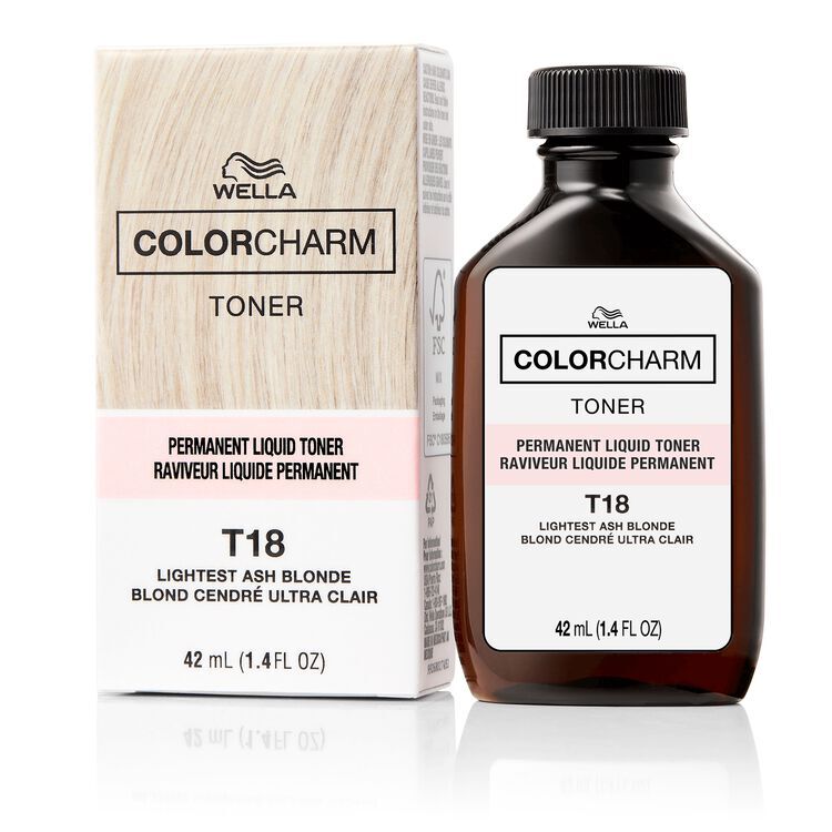 Wella Color Charm T18 Ash Blonde Toner Kit with Developer
