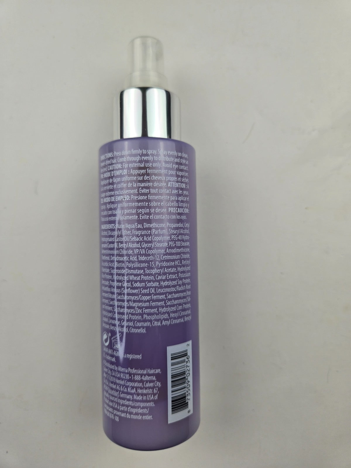 Alterna CAVIAR Anti-Aging Bond Repair Leave-In Heat Protectant Spray 4.2 Fl Oz