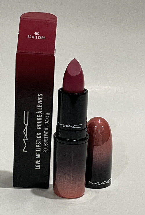 MAC Lipstick Love Me 407 As If I Care - New In Box, Discontinued