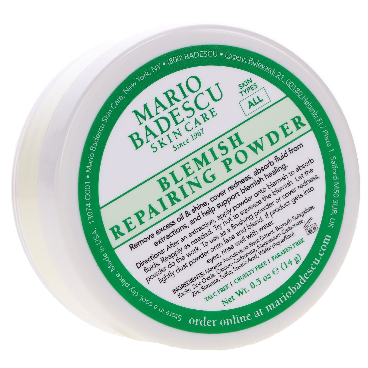 Blemish Repairing Powder 0.5 oz - Clear Skin Acne Treatment (Mario Badescu)