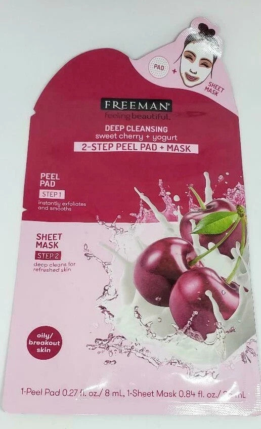 Deep Cleansing Peel Pad + Mask - Sweet Cherry & Yogurt (3 Pack)