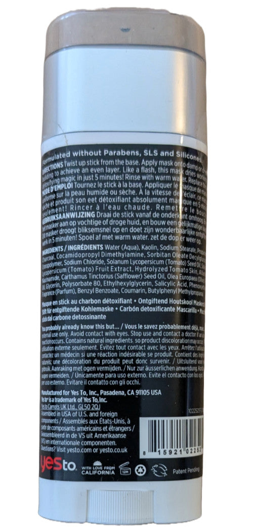 Charcoal Detox Face Mask Stick - Clear Skin, 2-Pack