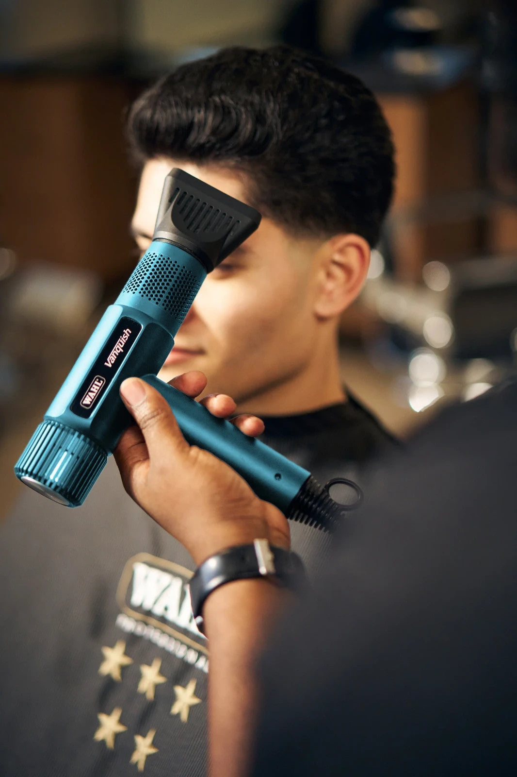 Professional Hair Dryer Light Blue - Quiet, High Power Salon Styling Tool