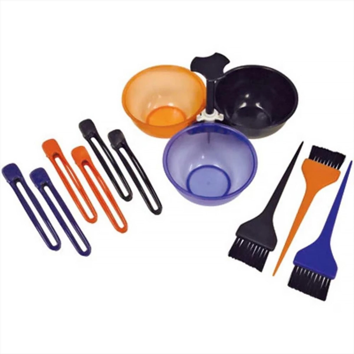 Hair Tint Bowl Kit with Brushes & Clips