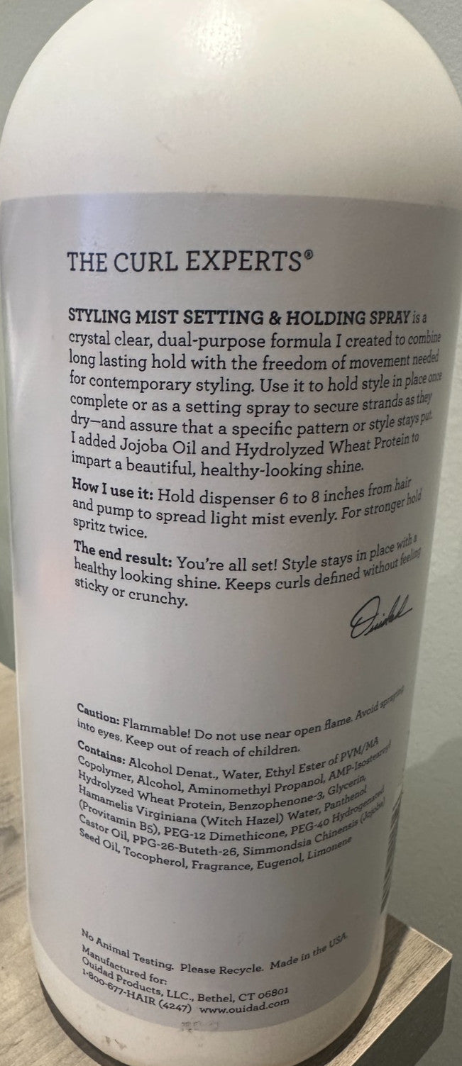 Long-Lasting Hair Styling Mist Spray - Setting & Holding Spray 33.8fl oz