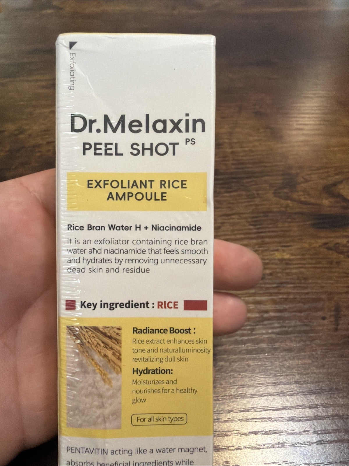 Hydrating Rice Bran Niacinamide Face Serum - 2.7 fl oz | Dr.Melaxin Peel Shot PS