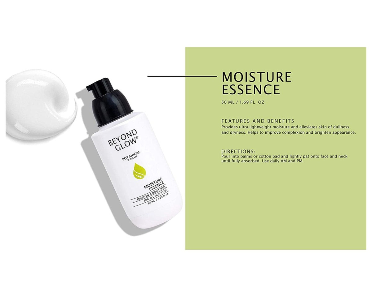 Beyond Glow Botanical Moisture Essence - Ultra Lightweight Skin Care, 1.69oz