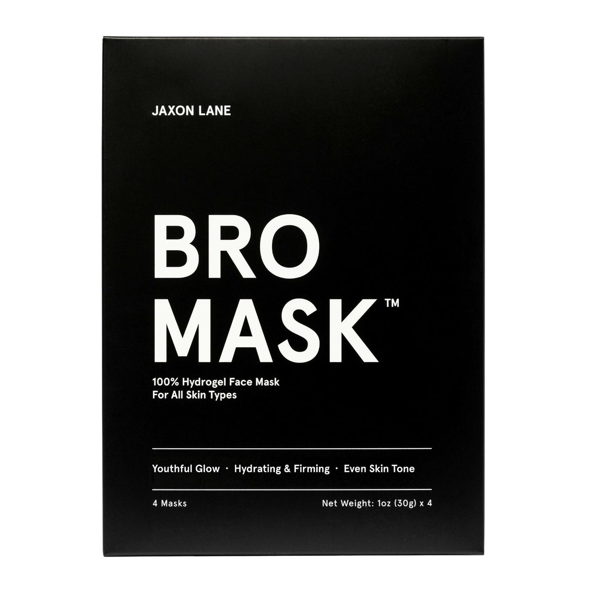 Hydrogel Sheet Face Mask for Men, 4-Pack