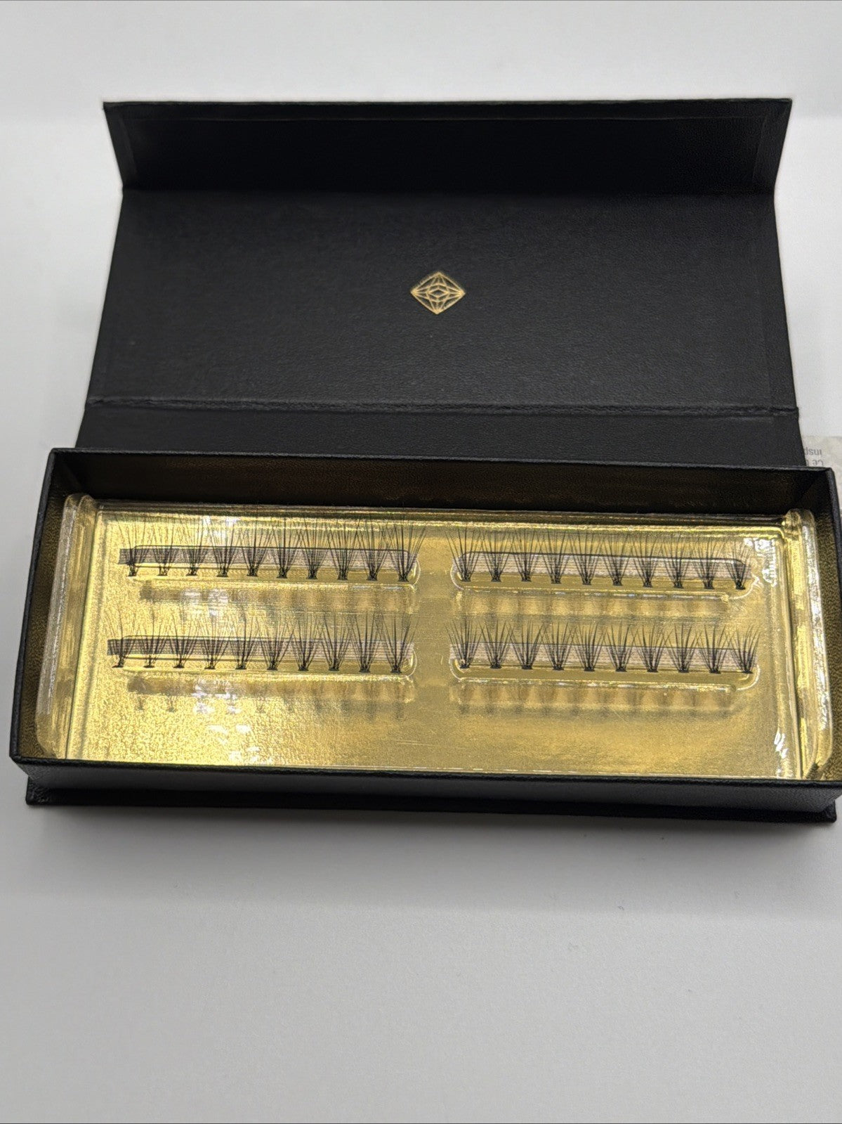 Individual False Flare Eyelashes 40 Black Silk Lashes for Natural Look