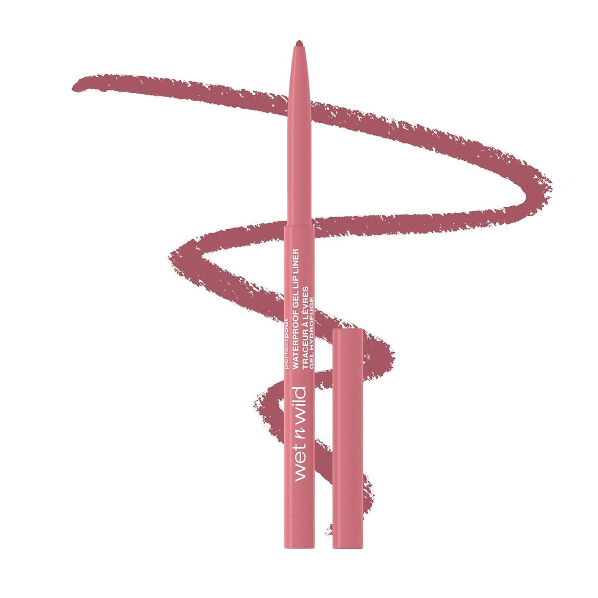 Wet n Wild PerfectPout Gel Lip Liner Set - Mauves 661D, Long-Lasting, 4 Pack