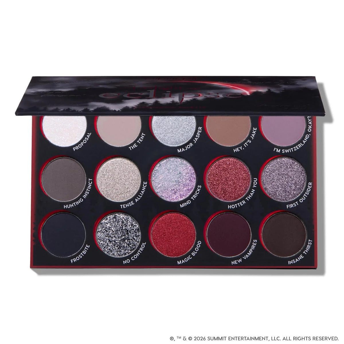 Limited Edition Twilight Saga Eclipse Eyeshadow Palette - 15 Moody Shades, Cruelty-Free Makeup