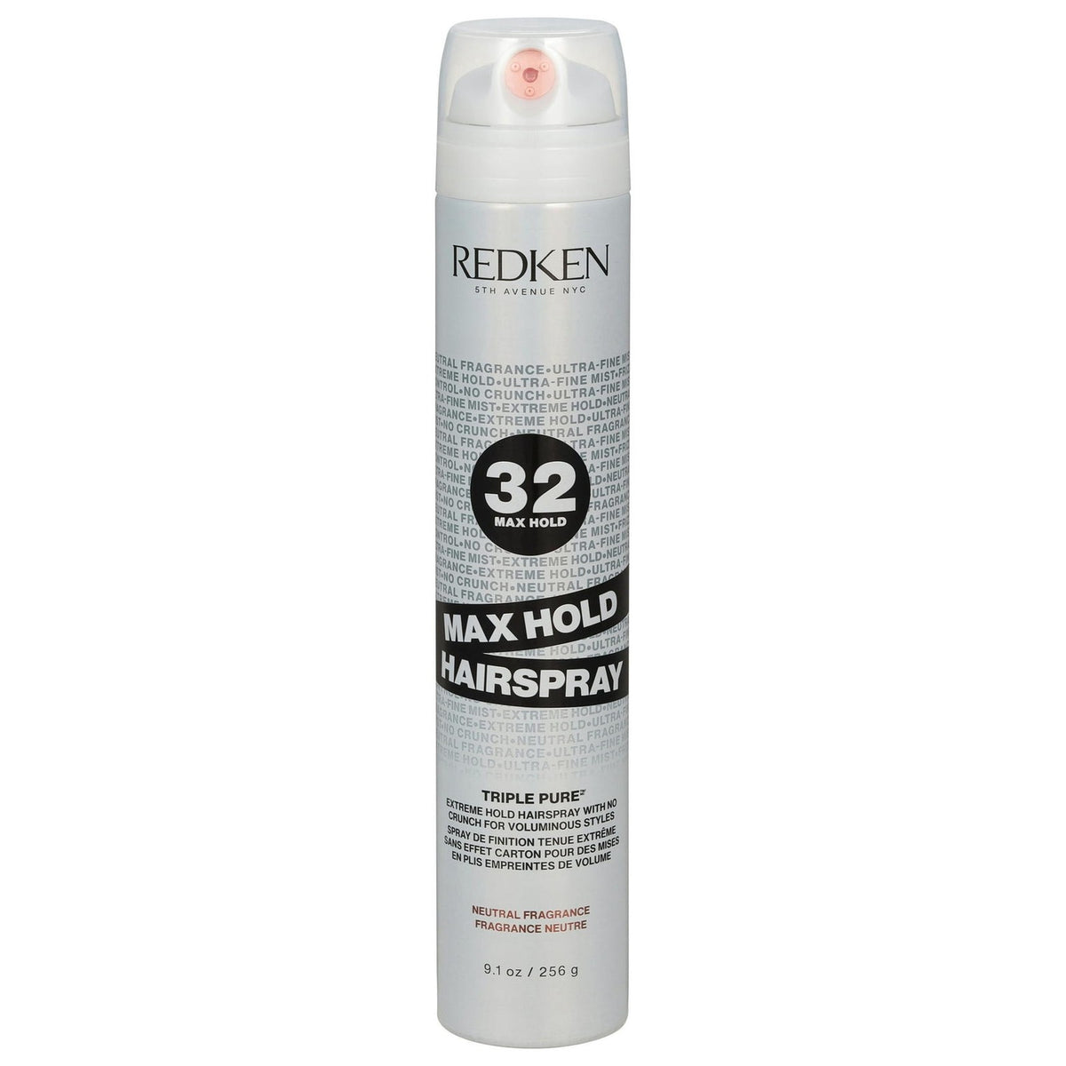 Max Hold 32 Hairspray - Extreme Hold, Frizz Control & Humidity Resistance 9.1 oz