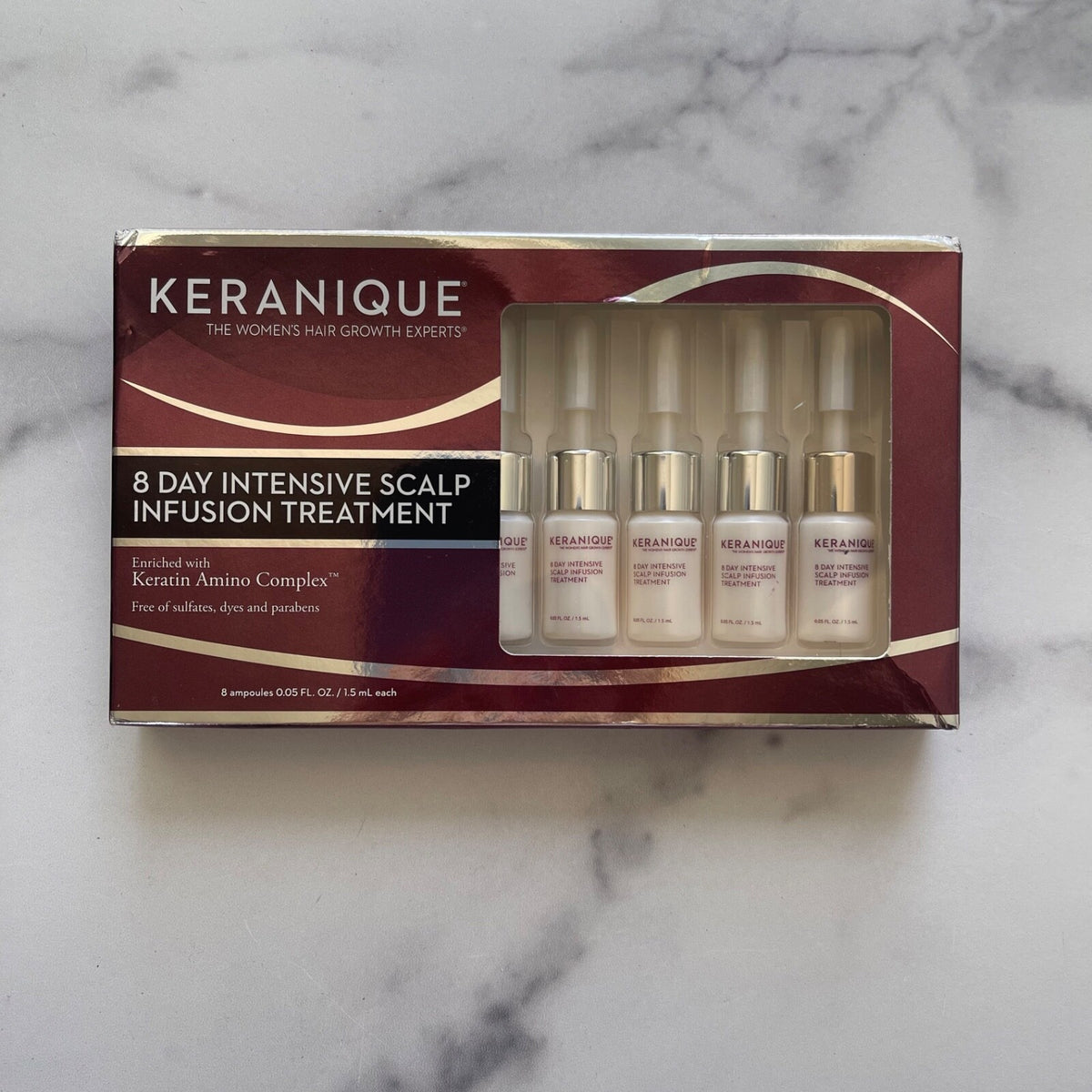 8 Day Scalp Infusion Treatment - Hair Loss & Thinning Support - 8 Ampoules