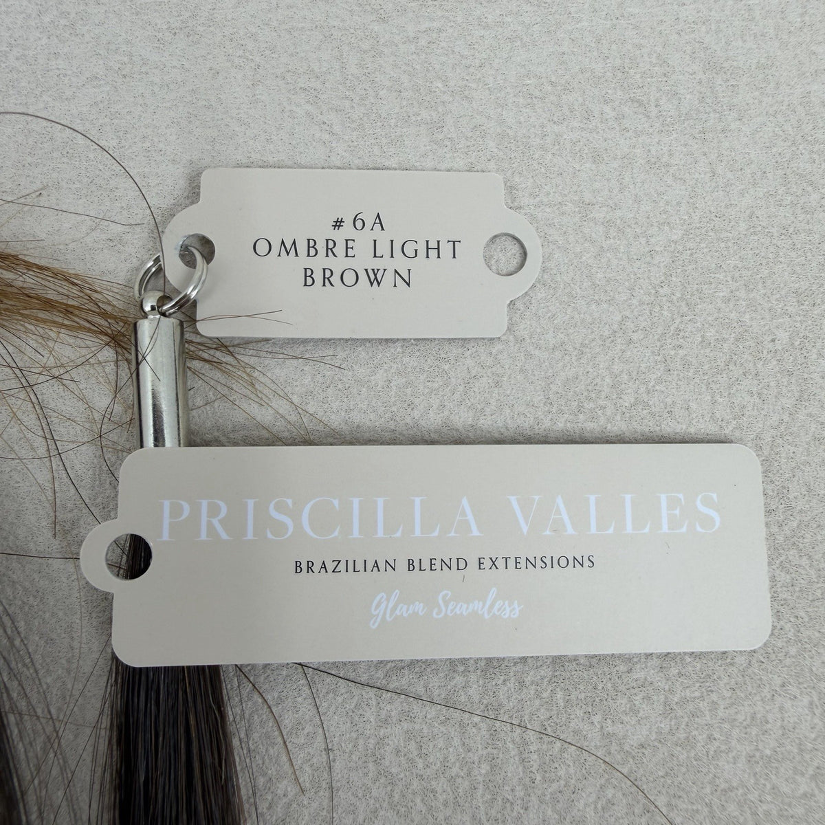 Hair Extensions Tape-In 25 Inch Light Brown Ombre - Glam Seamless & Priscilla Valles