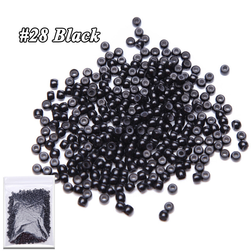 Nano Hair Extension Bead Kit with Silicone Rings Micro Loop Tool for Connecting Extensions