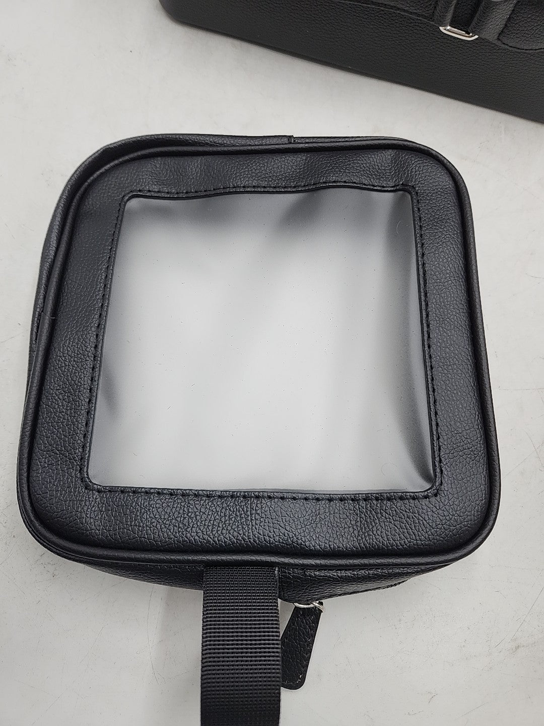 Travel Makeup Bag with LED Lighted Mirror - Black