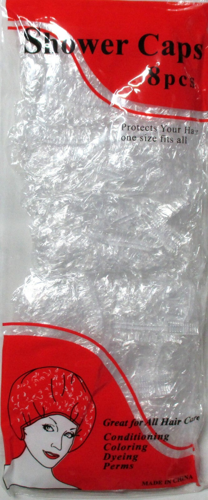 LOT OF 8,16,48,96,192---CLEAR SHOWER CAPS ONE SIZE --LH1240