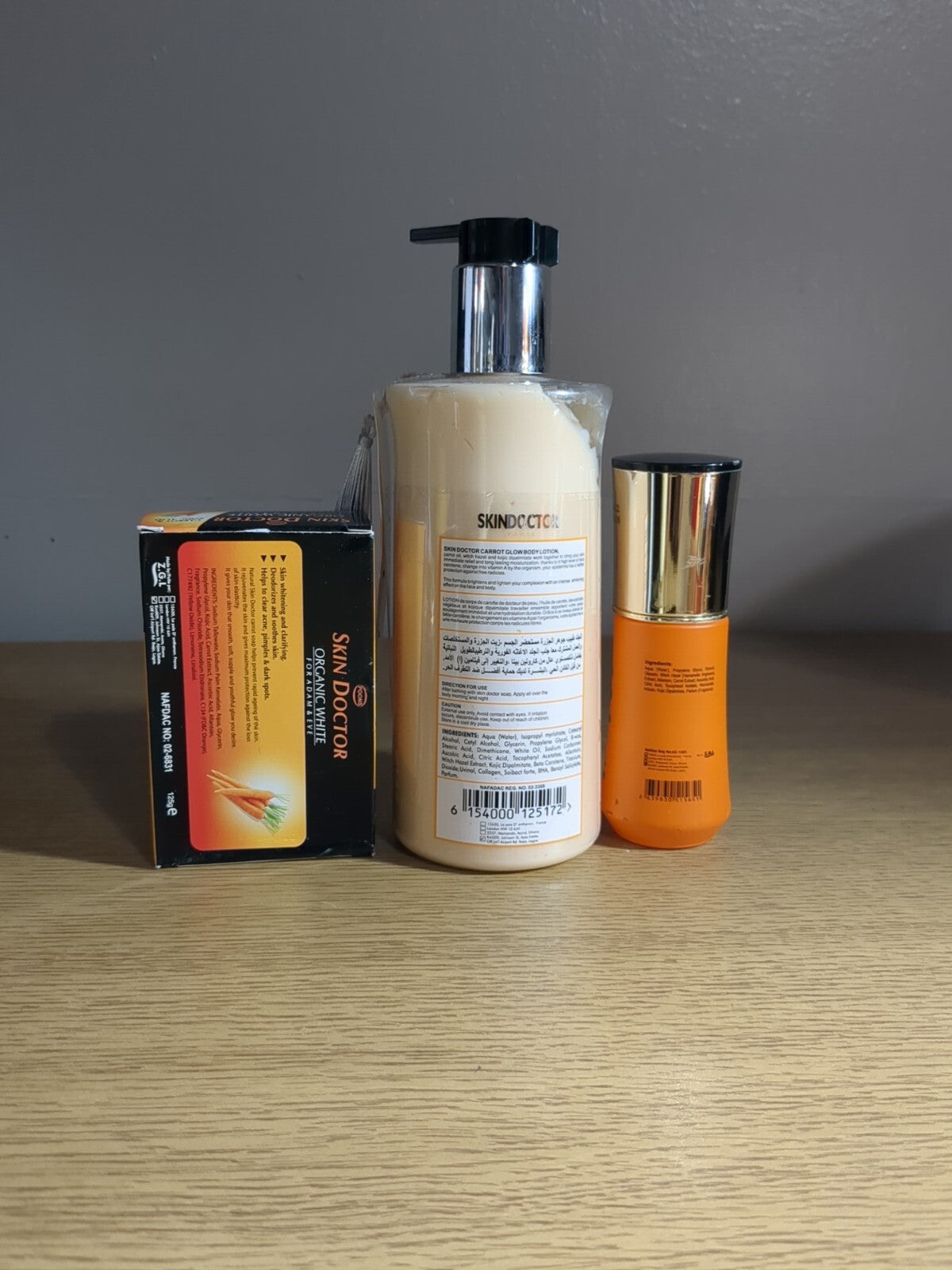 Carrot Glow Body Lotion Serum & Soap Set - Lightening, 400ml