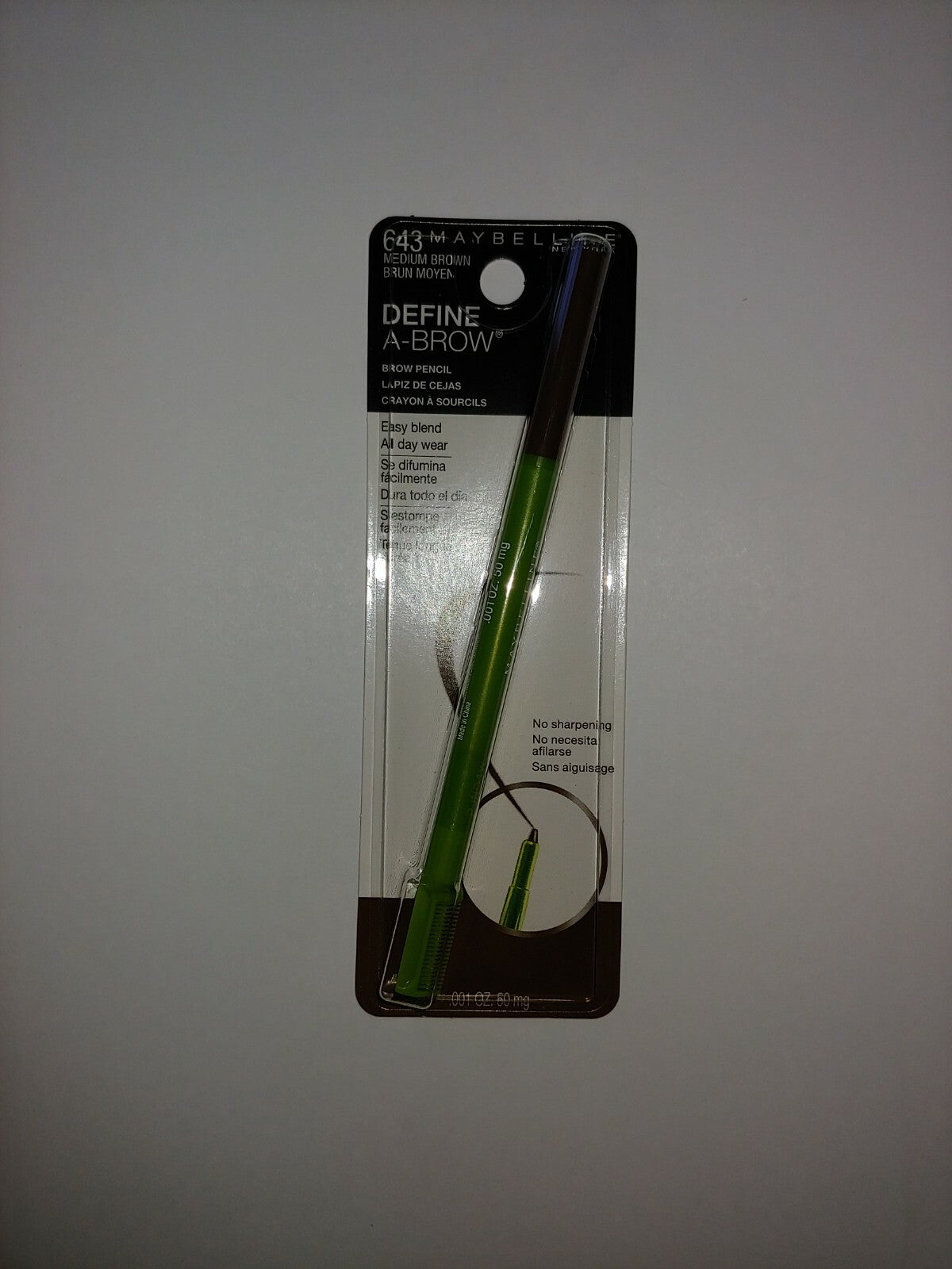 Eyebrow Pencil Set - Define & Groom with Medium Brown Color, 2 Pack