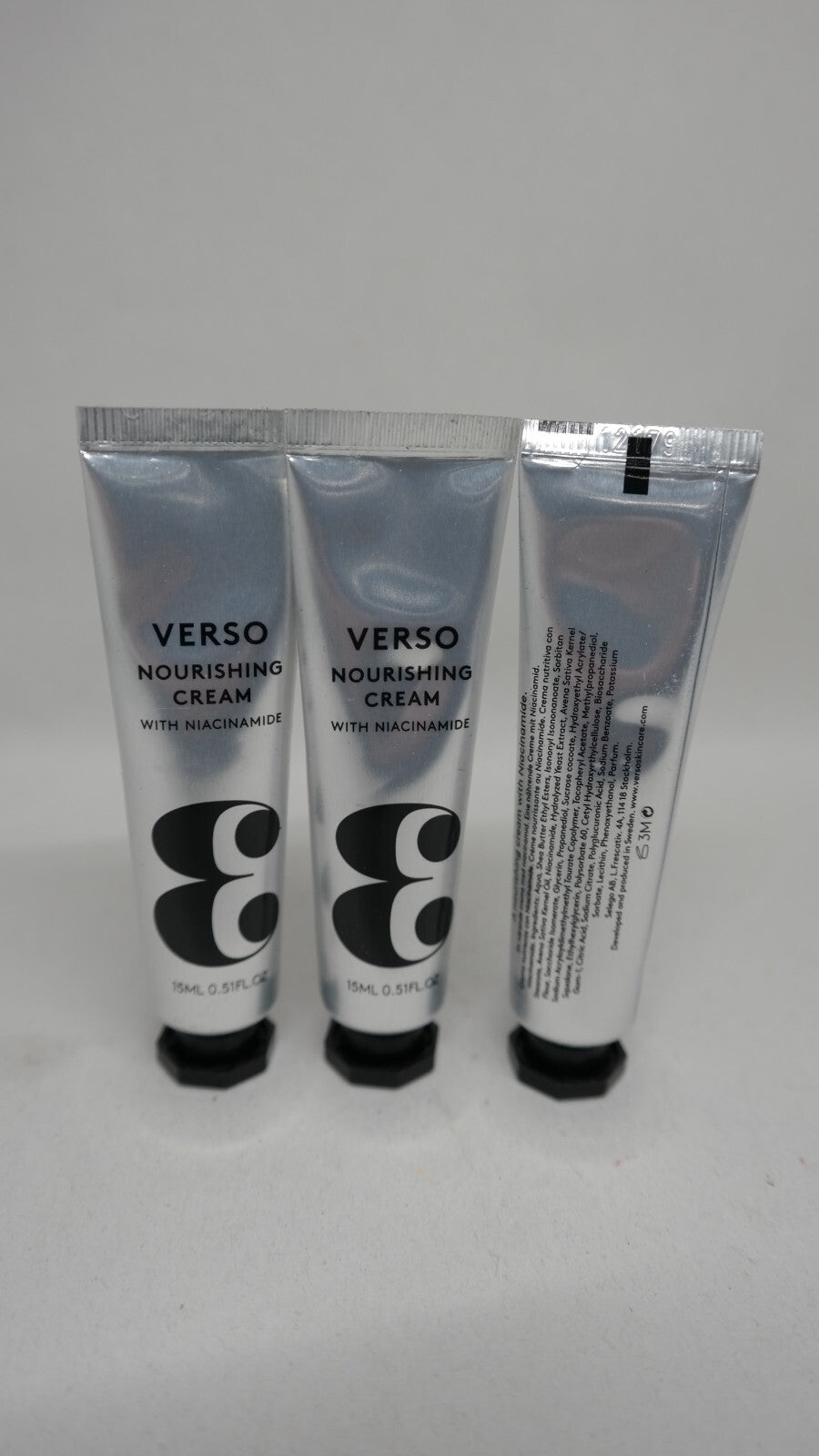 VERSO Skincare Lot of 3 Nourishing Cream .5 fl oz Each