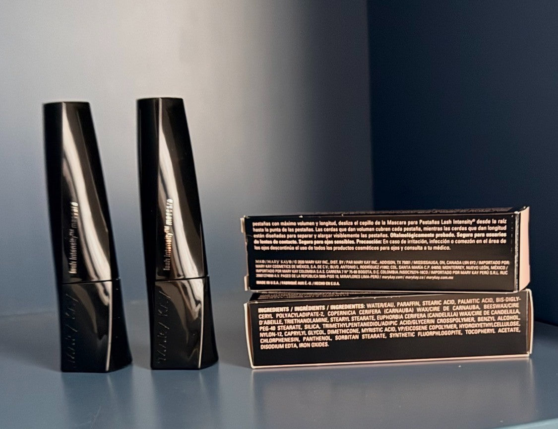 Mary Kay Lash Intensity Mascara Black 2 Pack - Volumizing, Lengthening, 9g
