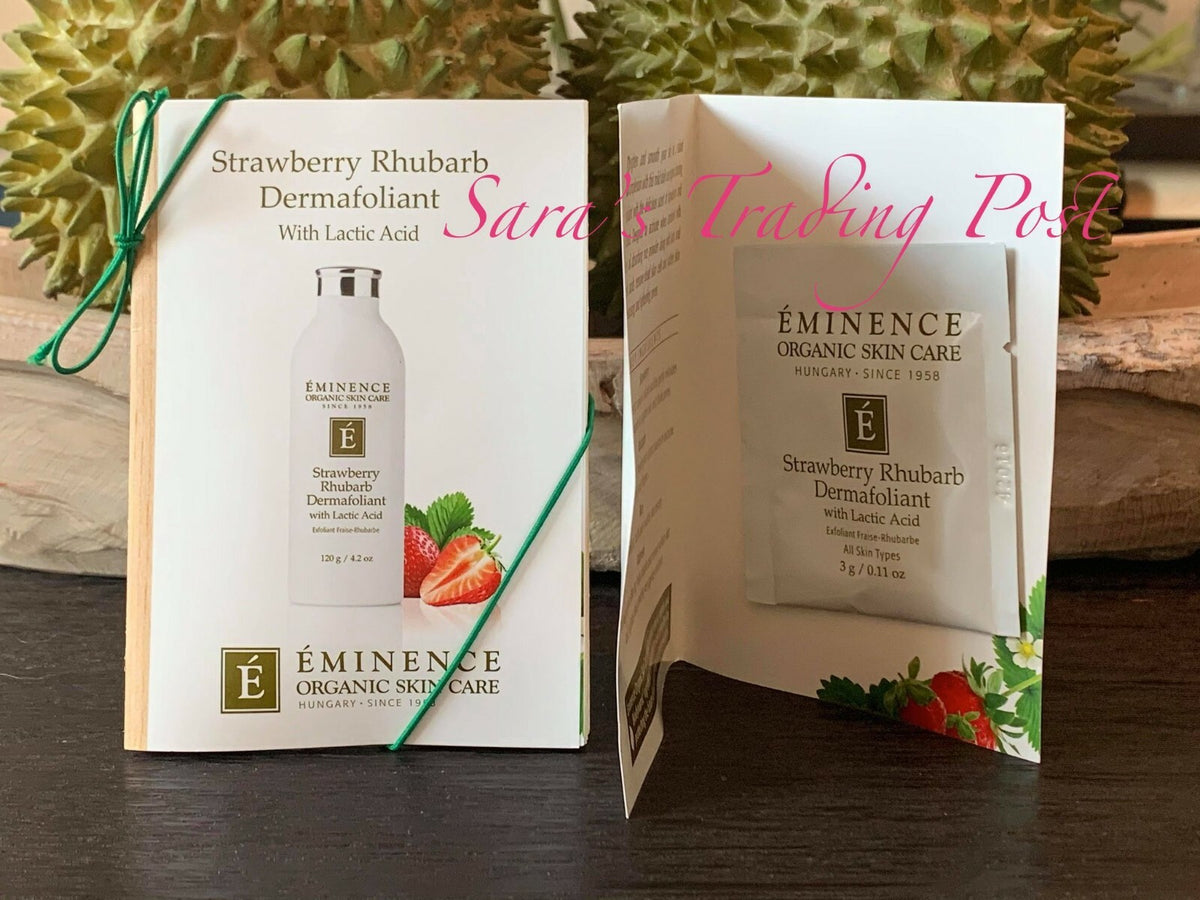 Eminence Strawberry Rhubarb Dermafoliant Sample 6-Pack 3g