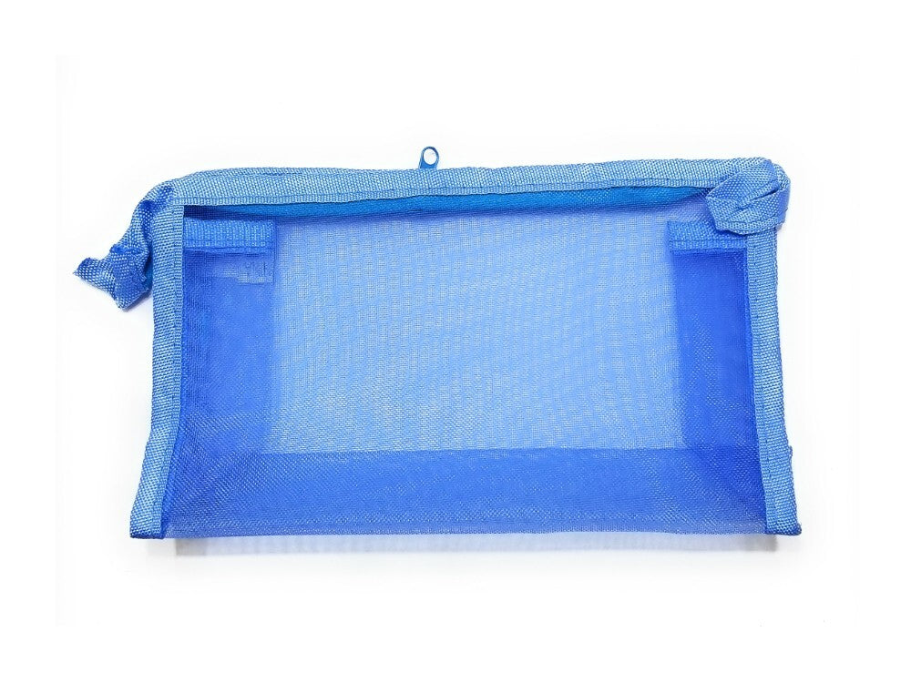 Clear Mesh Cosmetic Bag with Zipper for Makeup & Toiletries - 4.5x7.75 Inches
