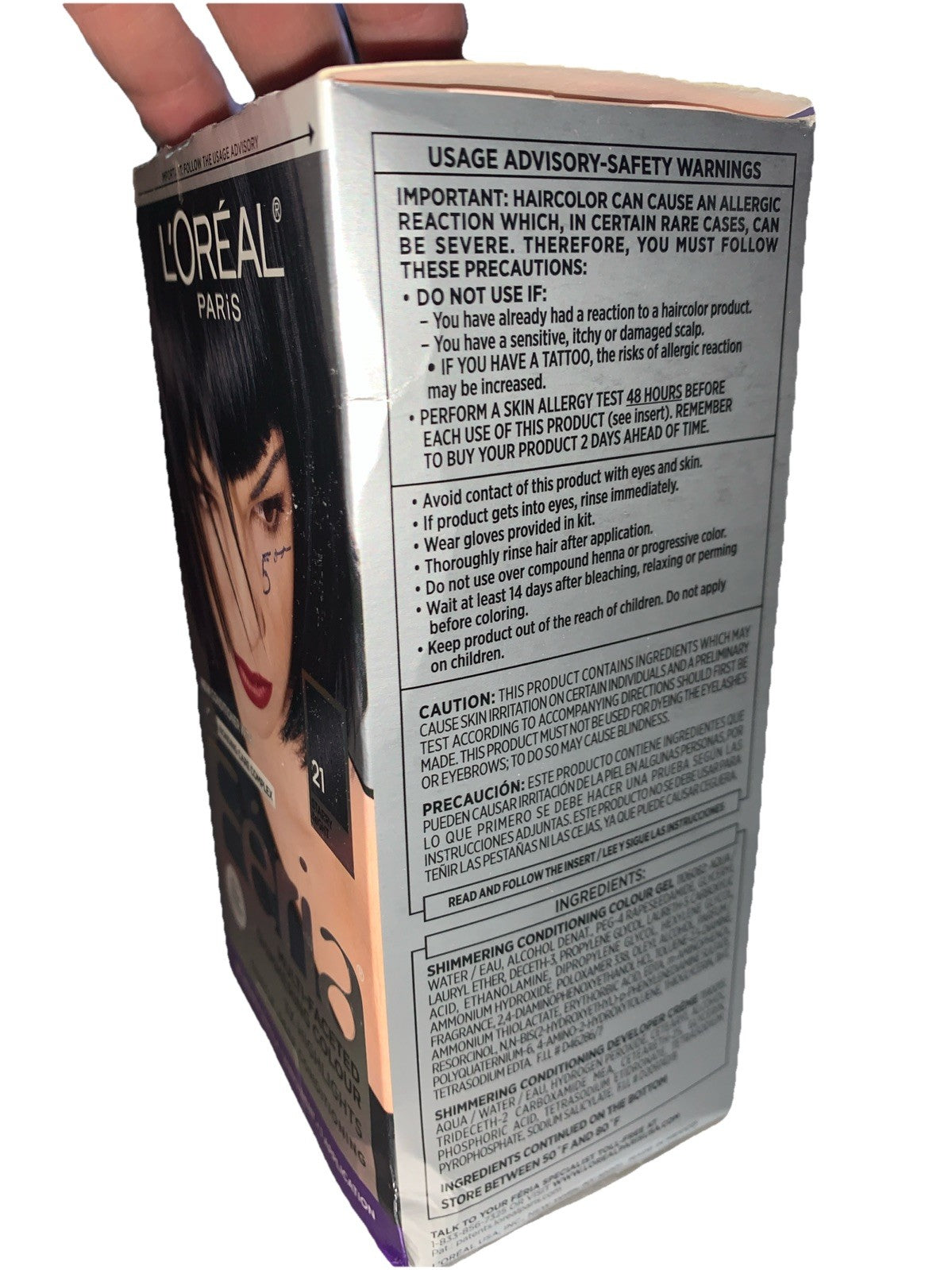 Permanent Hair Color 21 Bright Black