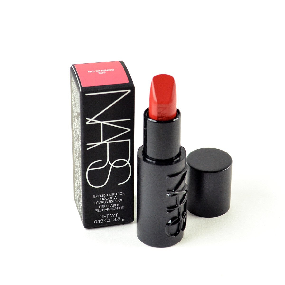 Refillable Lipstick - No Strings Shade 825 - Full Size 0.13 Oz.