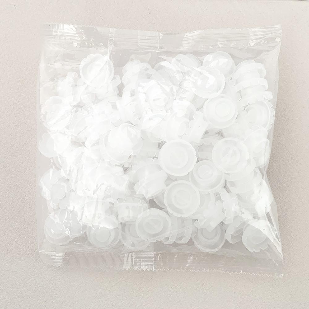 Disposable Eyelash Glue Fan Cup Rings Holder Container - 100Pcs