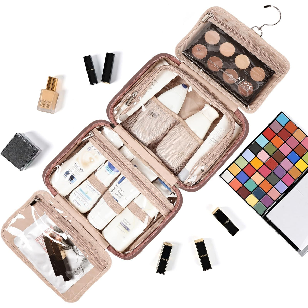 Travel Toiletry Bag for Women Large Capacity Hanging Organizer